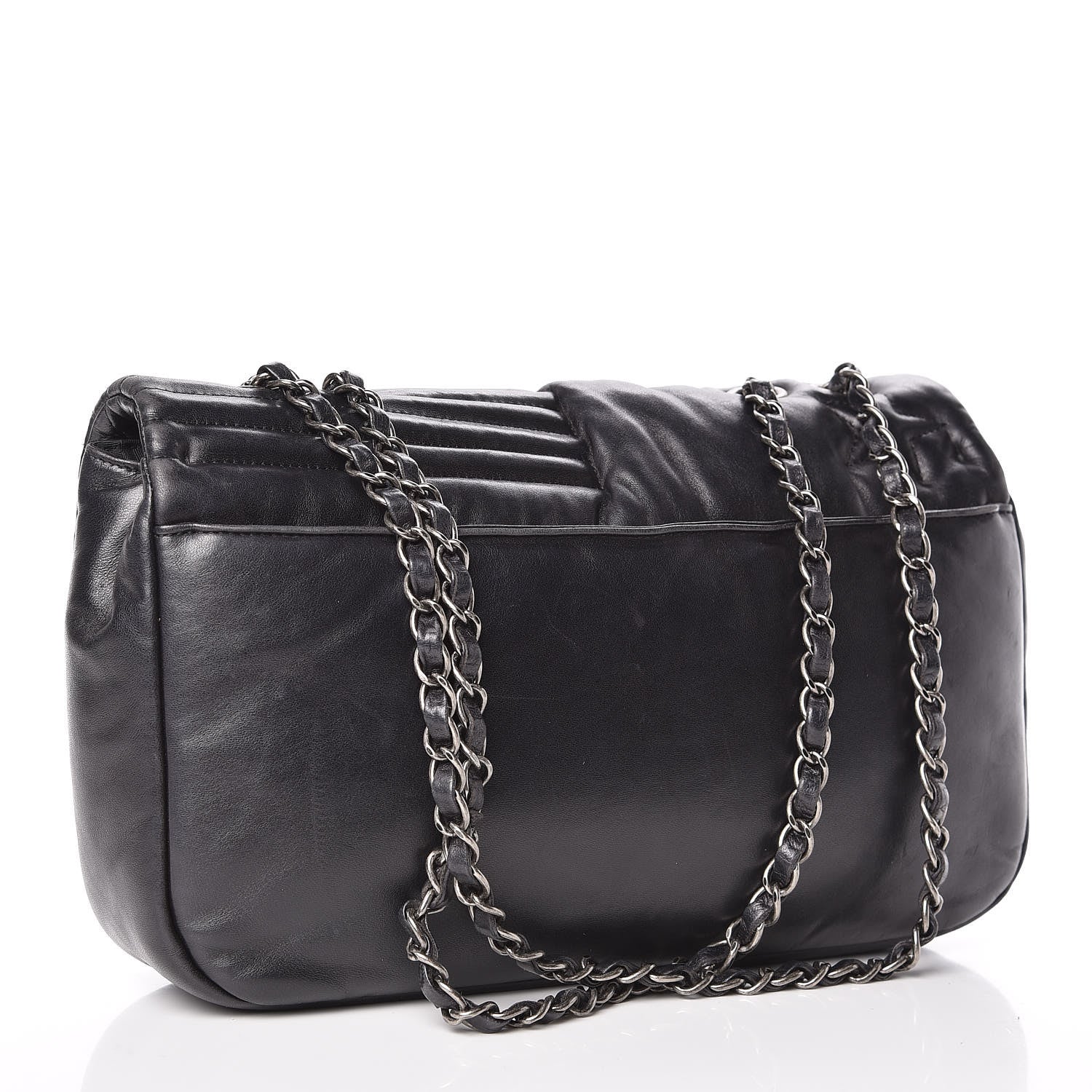 Chanel Lambskin Quilted Jumbo Paris Dallas Single Flap Black 3 of 9