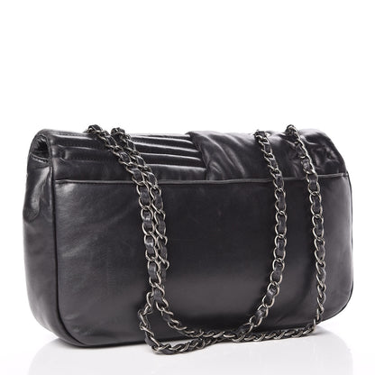 Chanel Lambskin Quilted Jumbo Paris Dallas Single Flap Black 3 of 9