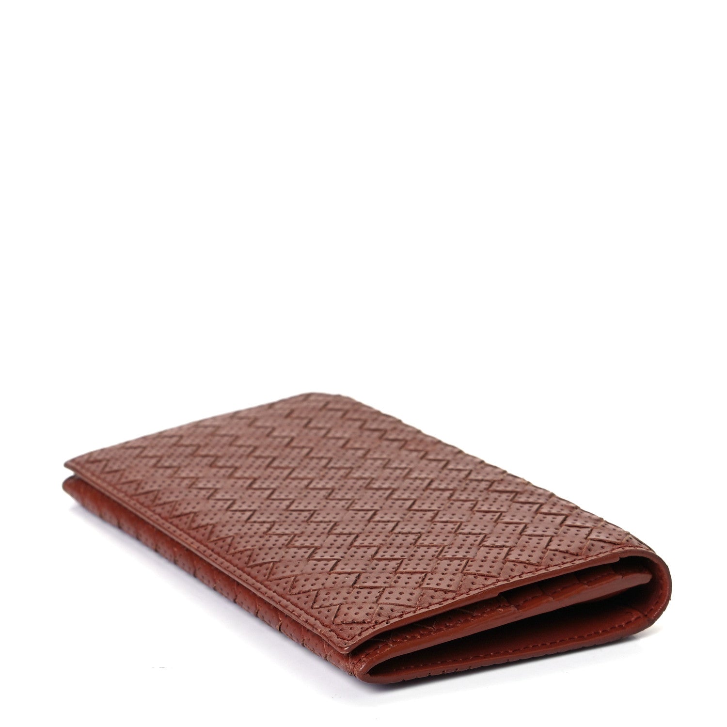 Bottega Veneta Nappa Intrecciato Perforated Continental Flap Wallet 4 of 7
