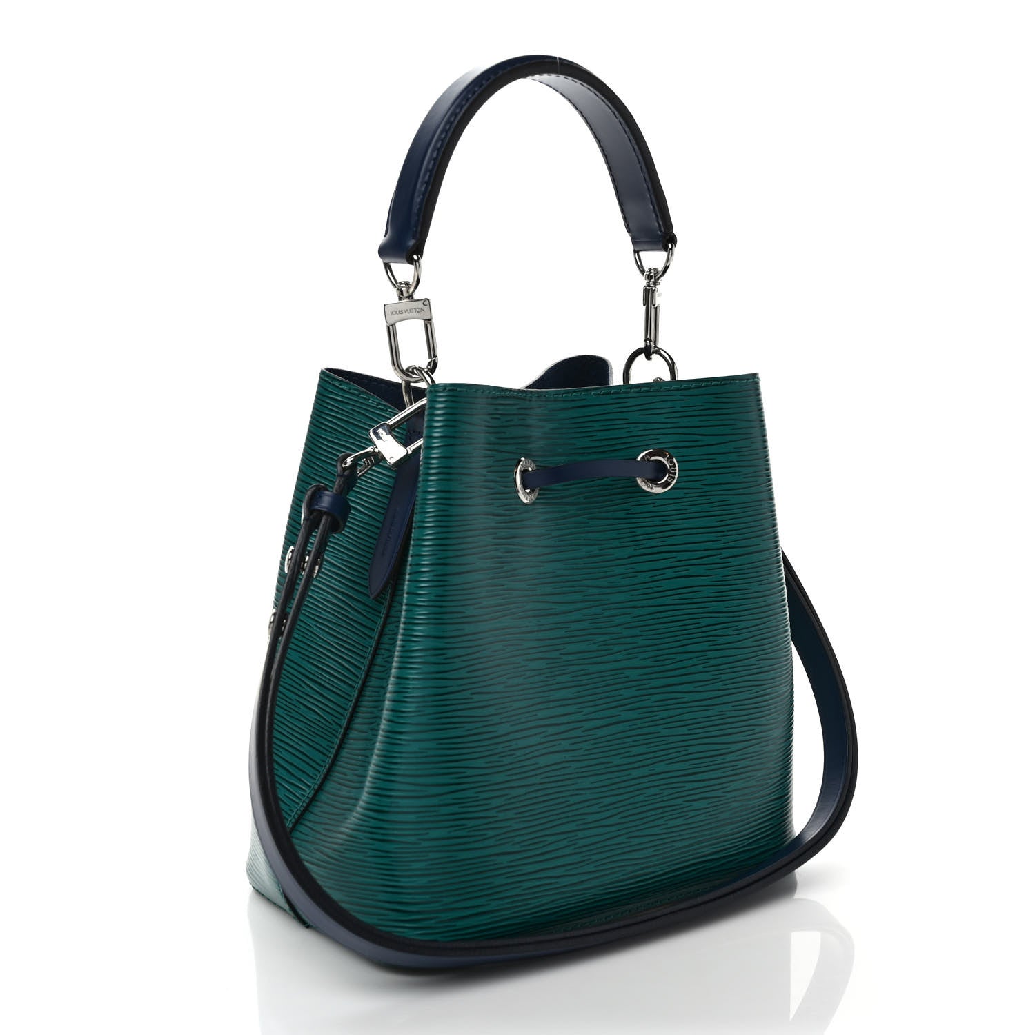Louis Vuitton Epi Neonoe BB Emerald Green Indigo 3 of 10