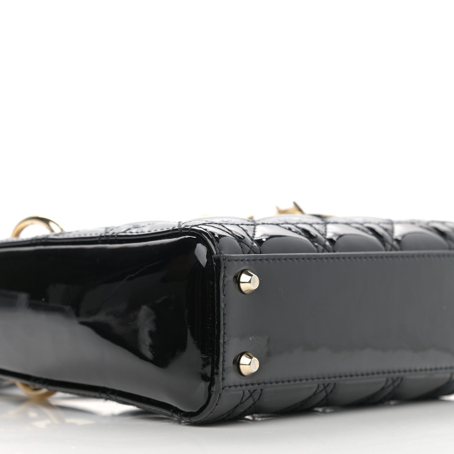 Christian Dior Patent Cannage Mini Lady Dior Black 9 of 12