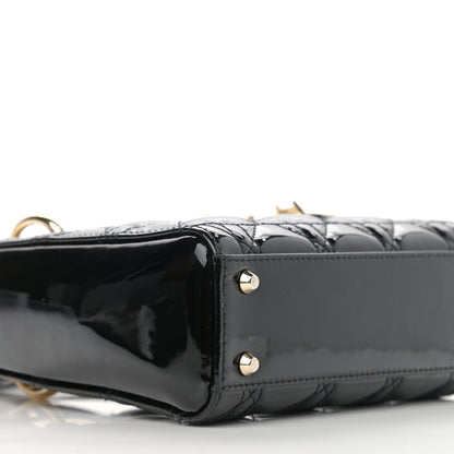 Christian Dior Patent Cannage Mini Lady Dior Black 9 of 12