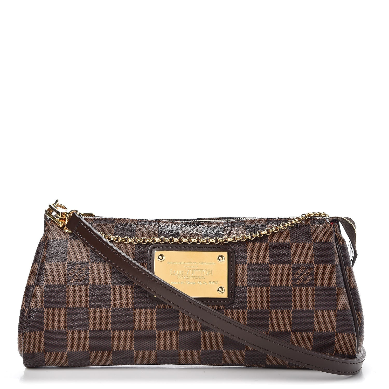 Louis Vuitton Damier Ebene Eva Clutch 1 of 8
