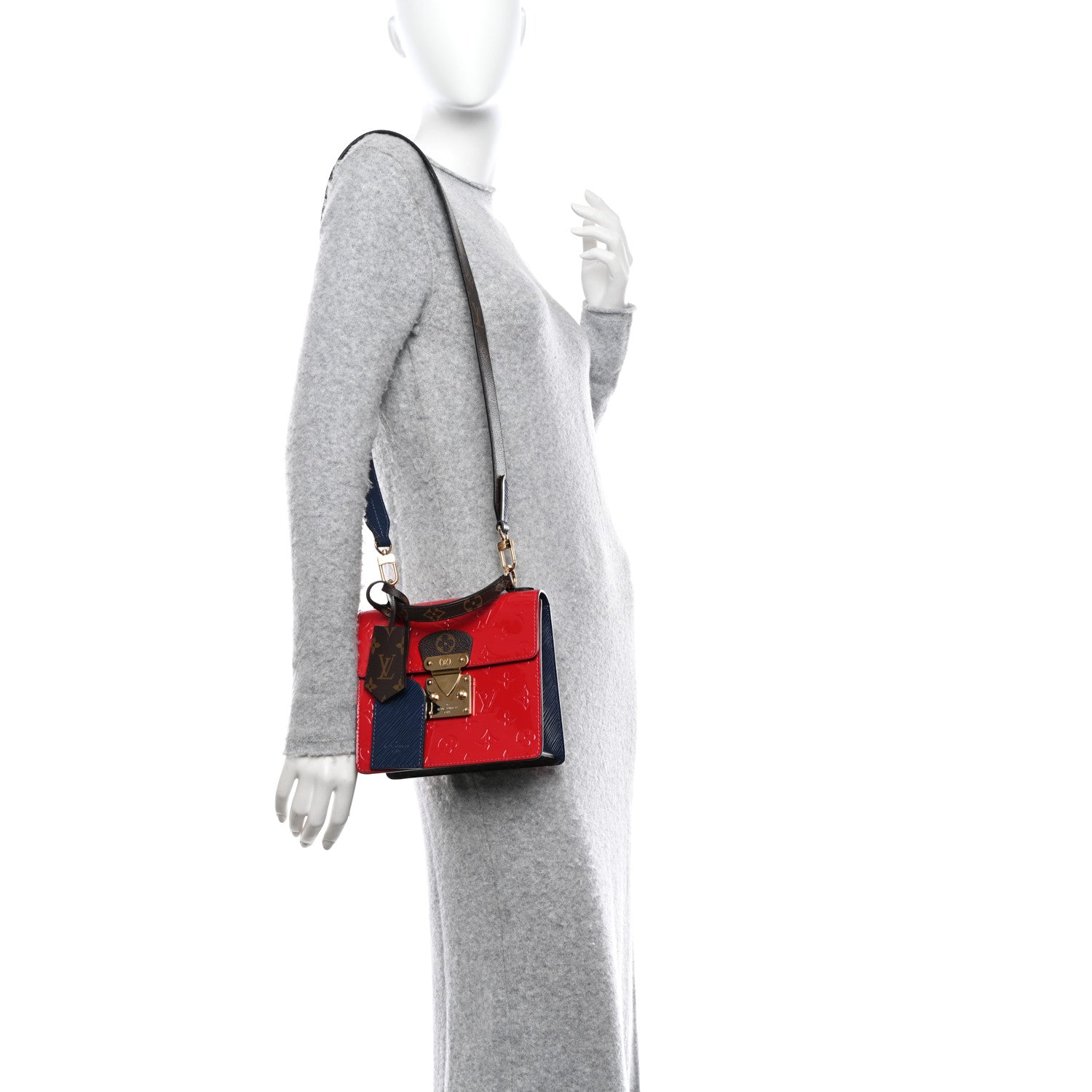 Louis Vuitton Vernis Epi Monogram Spring Street Scarlet 3 of 10