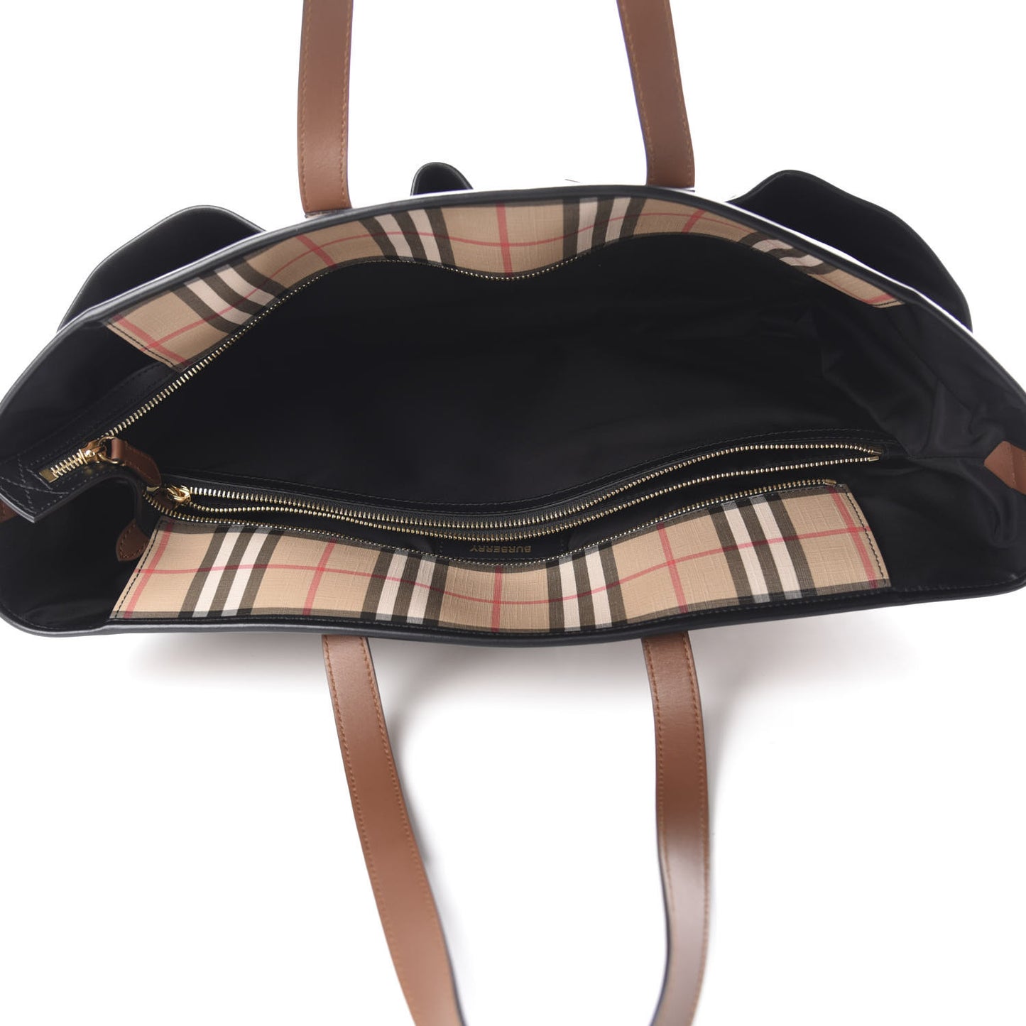 Vintage Check Parker Tote Diaper Bag Archive Beige