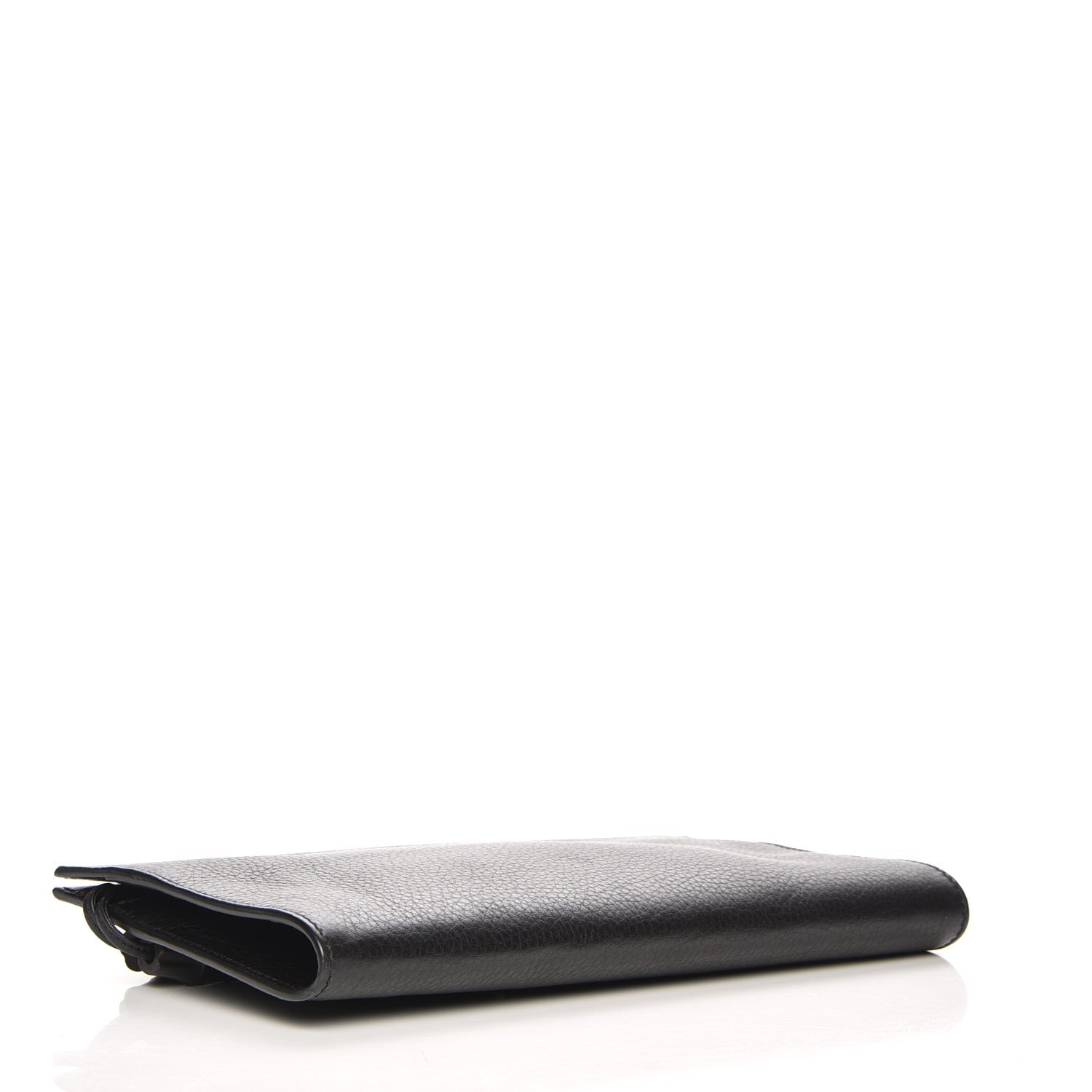 Gucci Pebbled Calfskin Broadway Bamboo Tassel Clutch Black 4 of 8