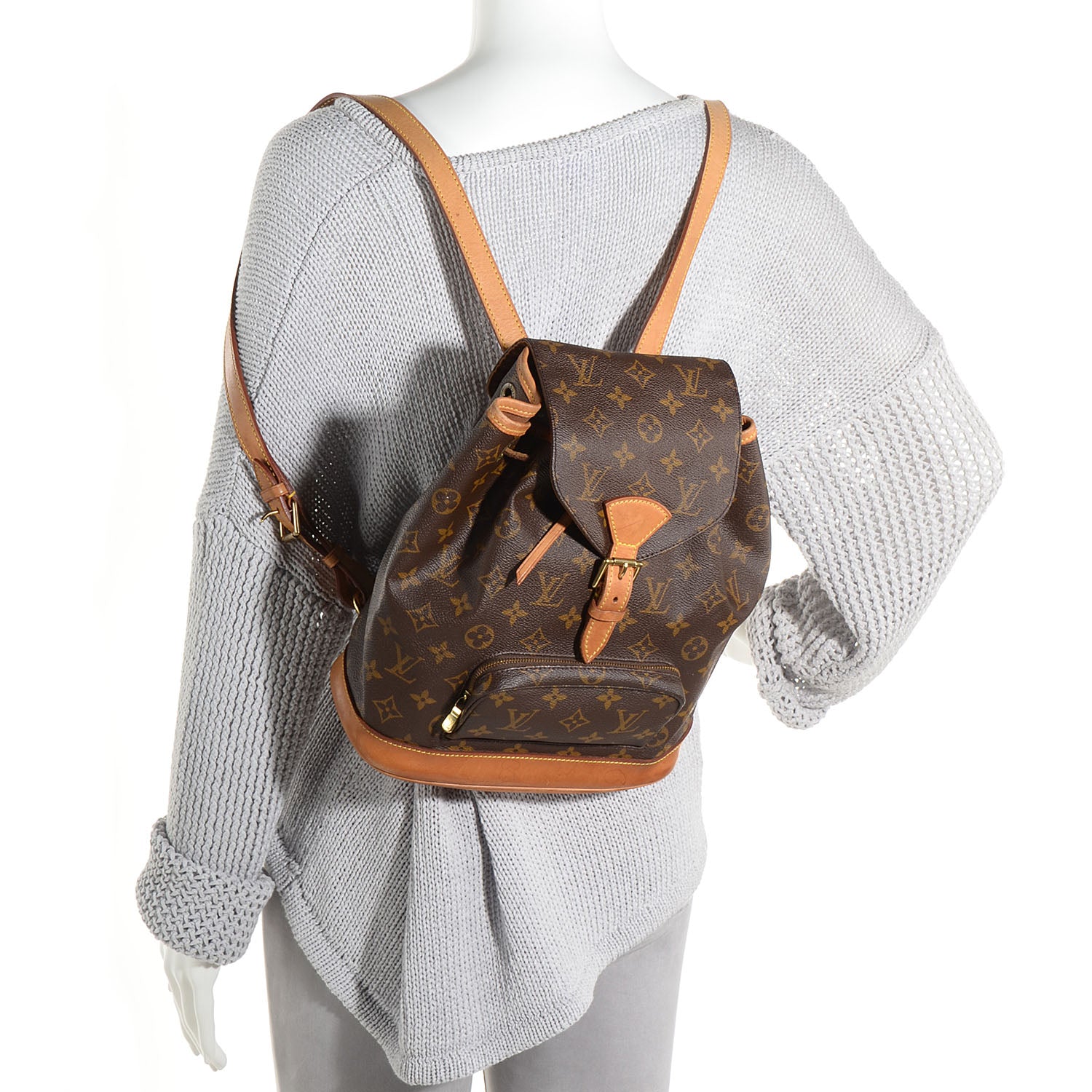 Louis Vuitton Monogram Montsouris MM Backpack 2 of 8