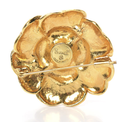 Chanel Camellia Brooch Gold 3 of 3