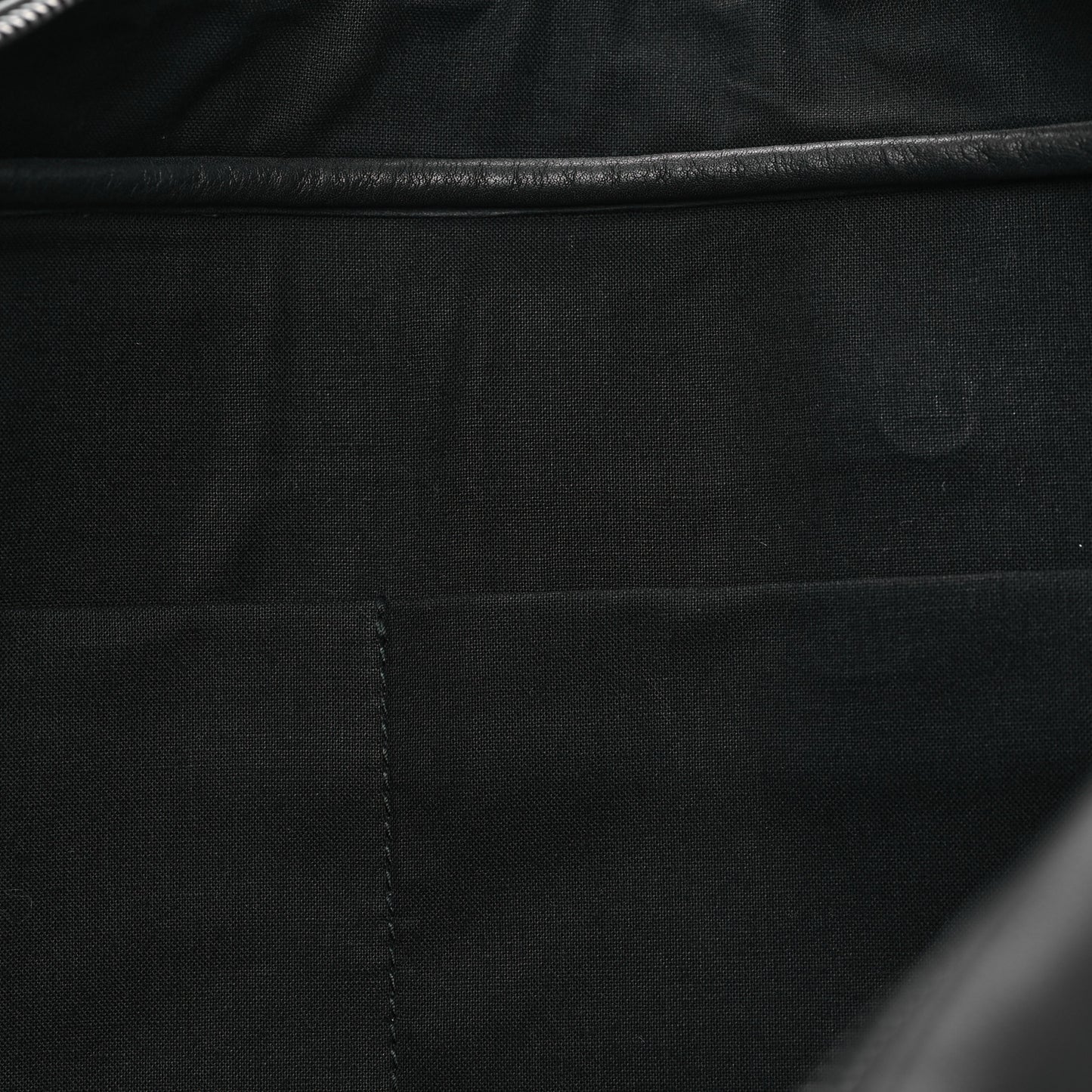 Veau Soyeux Perforated Blackout City Briefcase Black