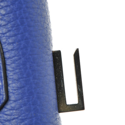Hermes Togo Birkin 30 Bleu Electrique 36 of 87