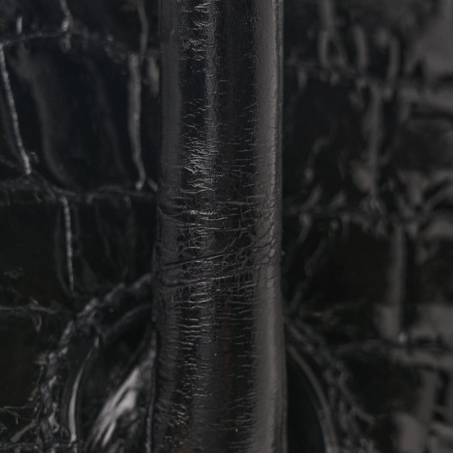 Shiny Porosus Crocodile Birkin 35 Black