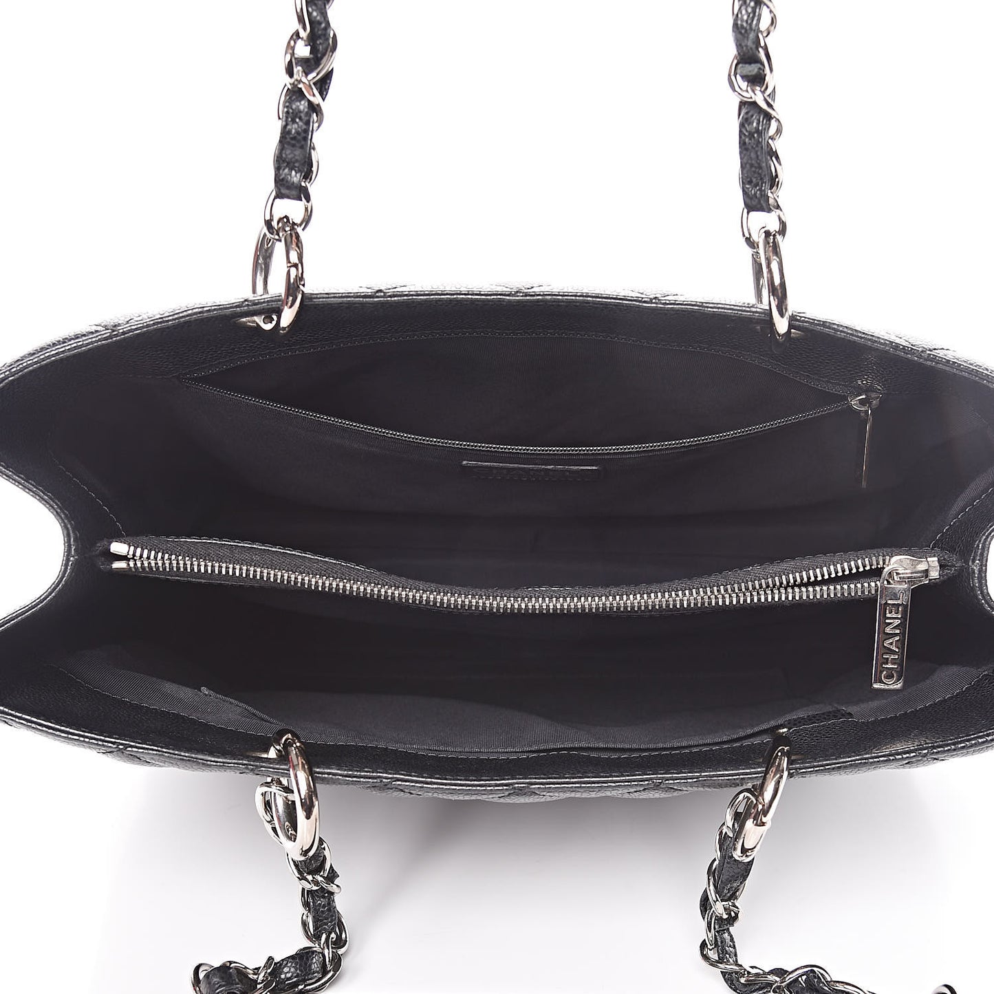 Caviar Quilted Grand Shopping Tote GST Black