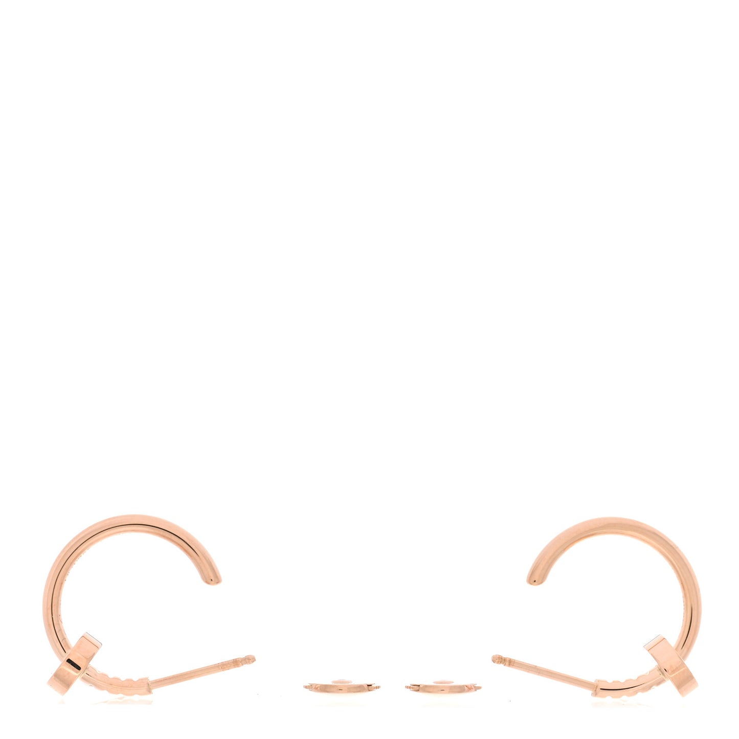 18K Pink Gold Juste Un Clou Hoop Earrings