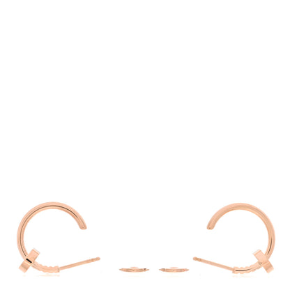 Cartier 18K Pink Gold Juste Un Clou Hoop Earrings 3 of 5