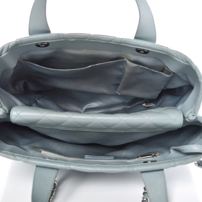 Chanel Lambskin Quilted Daily Shopping Tote Light Blue 7 of 19