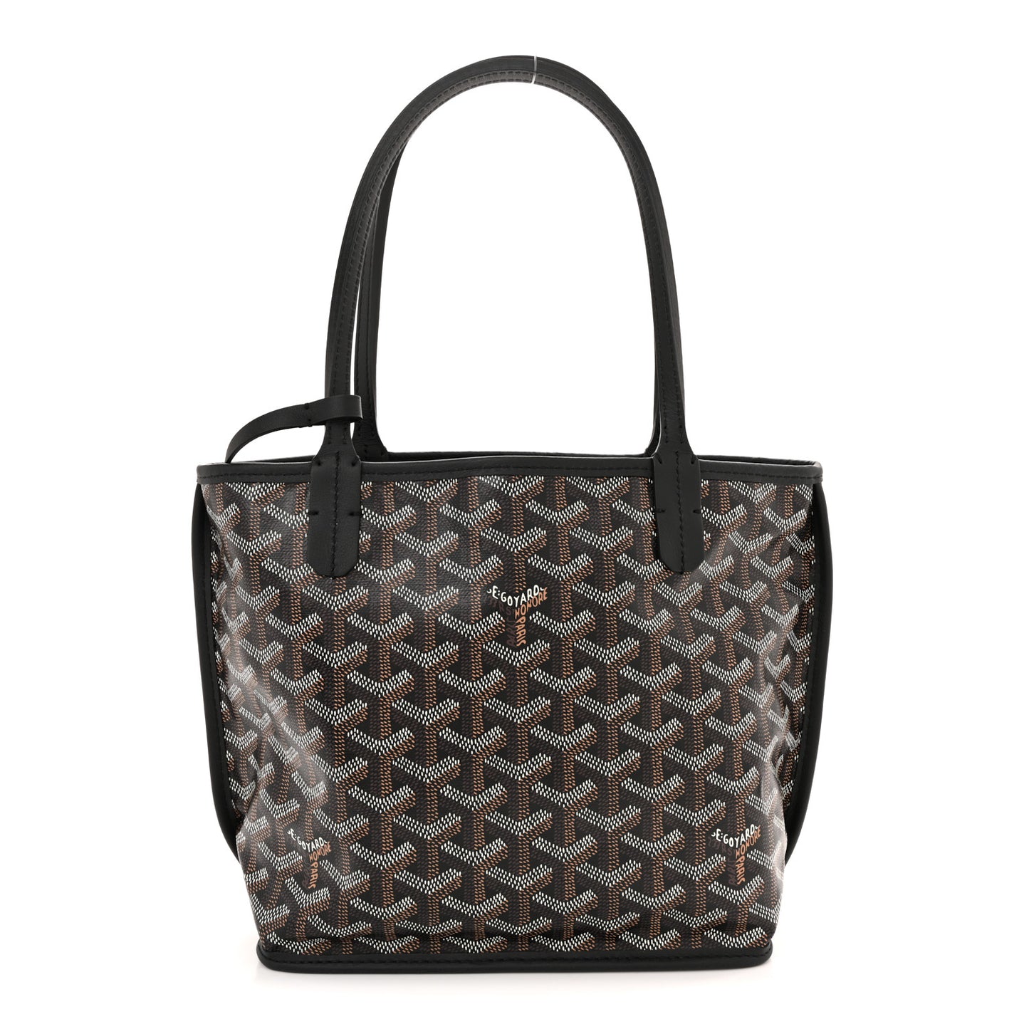 Goyardine Reversible Mini Anjou Black