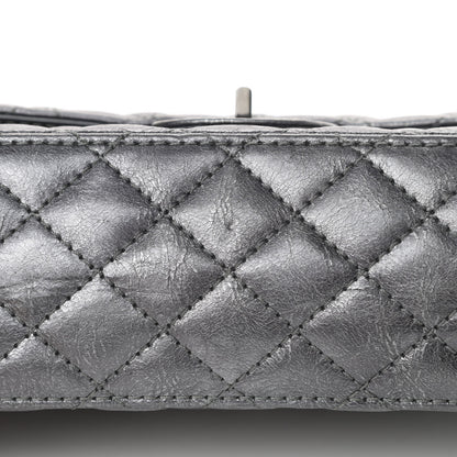 Chanel Metallic Aged Calfskin Quilted 2.55 Reissue 225 Flap Charcoal 13 of 13