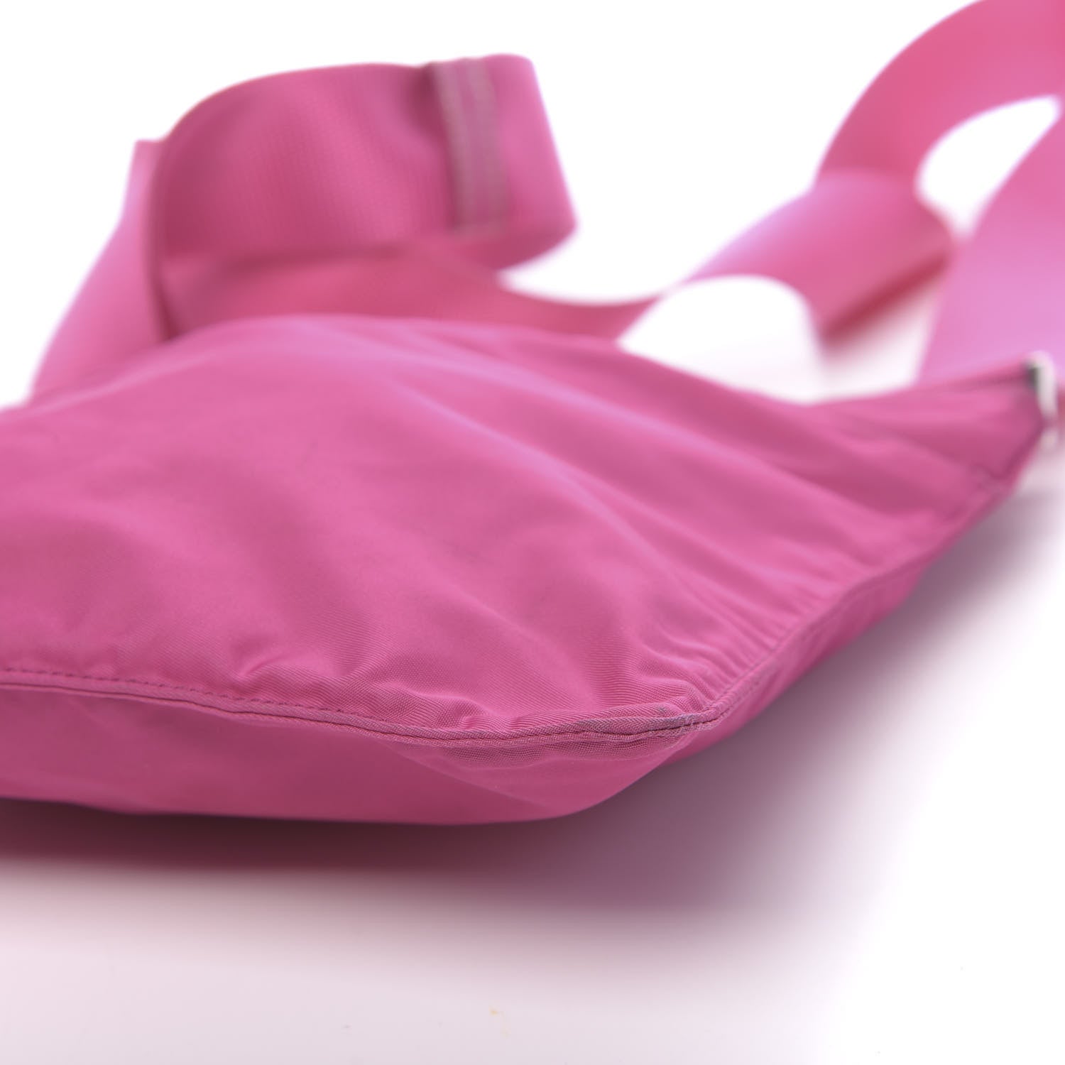 Prada Nylon Vela Flat Messenger Bag Fuxia 11 of 12