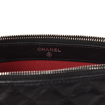 Chanel Aged Calfskin Quilted Small Gabrielle Clutch With Chain Black 8 of 11