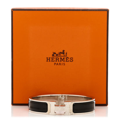 Hermes Enamel Narrow Clic Clac H Bracelet PM Black 5 of 5