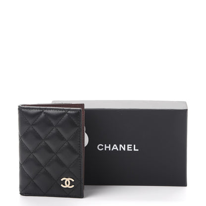 Chanel Lambskin Quilted Card Holder Wallet Black 8 of 8