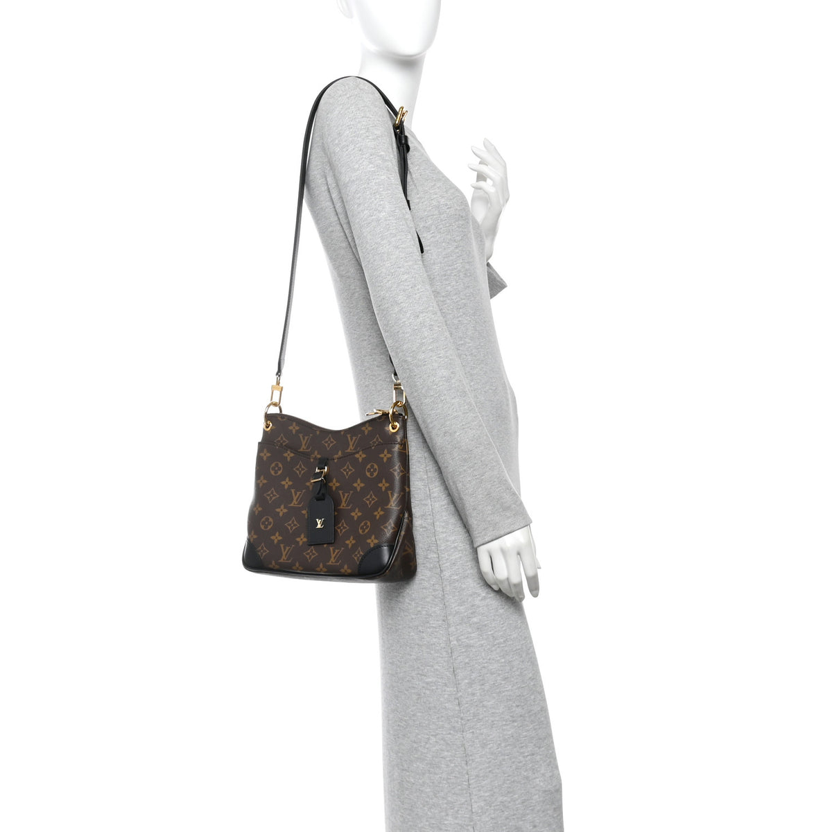 Louis Vuitton Monogram Odeon PM Black 2 of 11