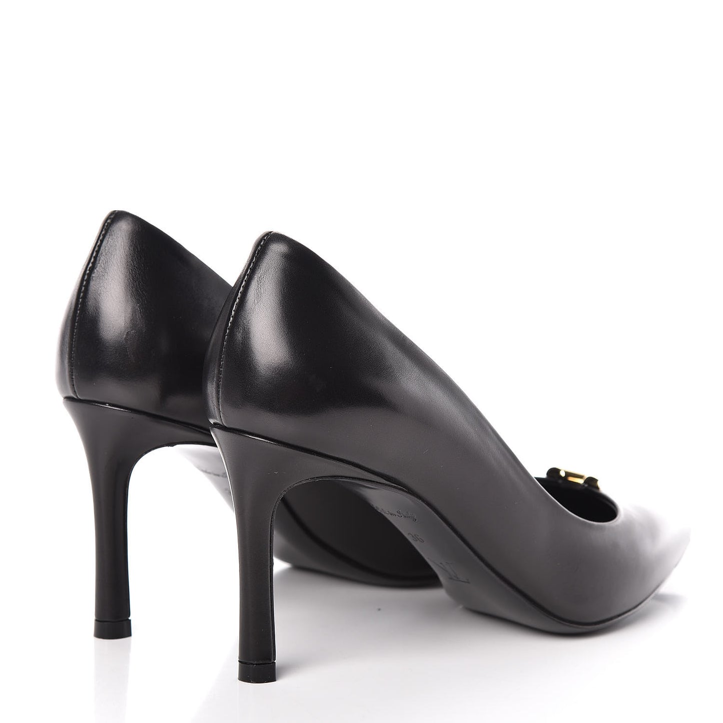 Calfskin Heartbreaker Pumps 36 Black