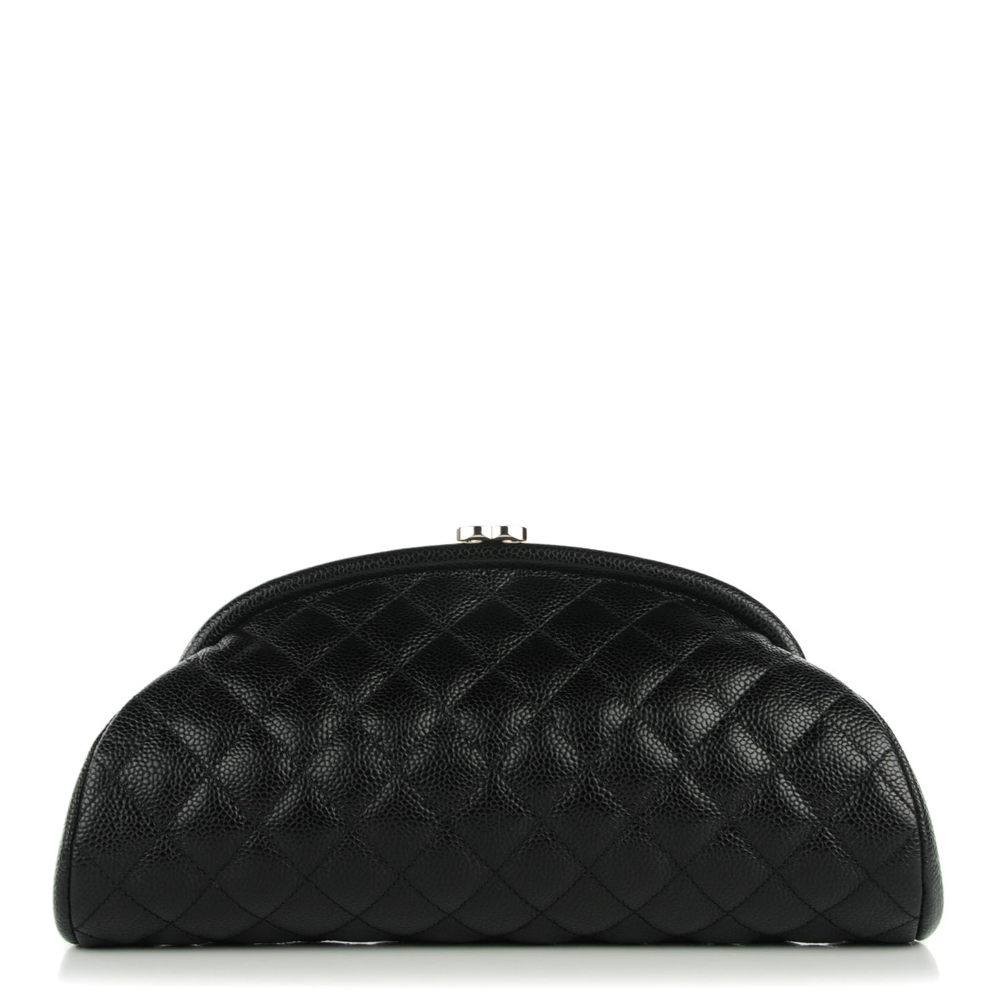 Caviar Quilted Timeless Clutch Black