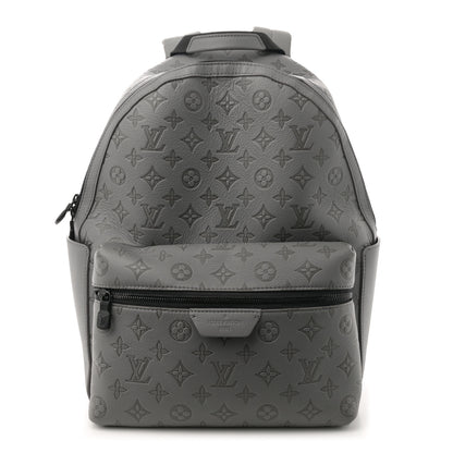 Louis Vuitton Calfskin Monogram Shadow Discovery Backpack Anthracite Gray 1 of 11