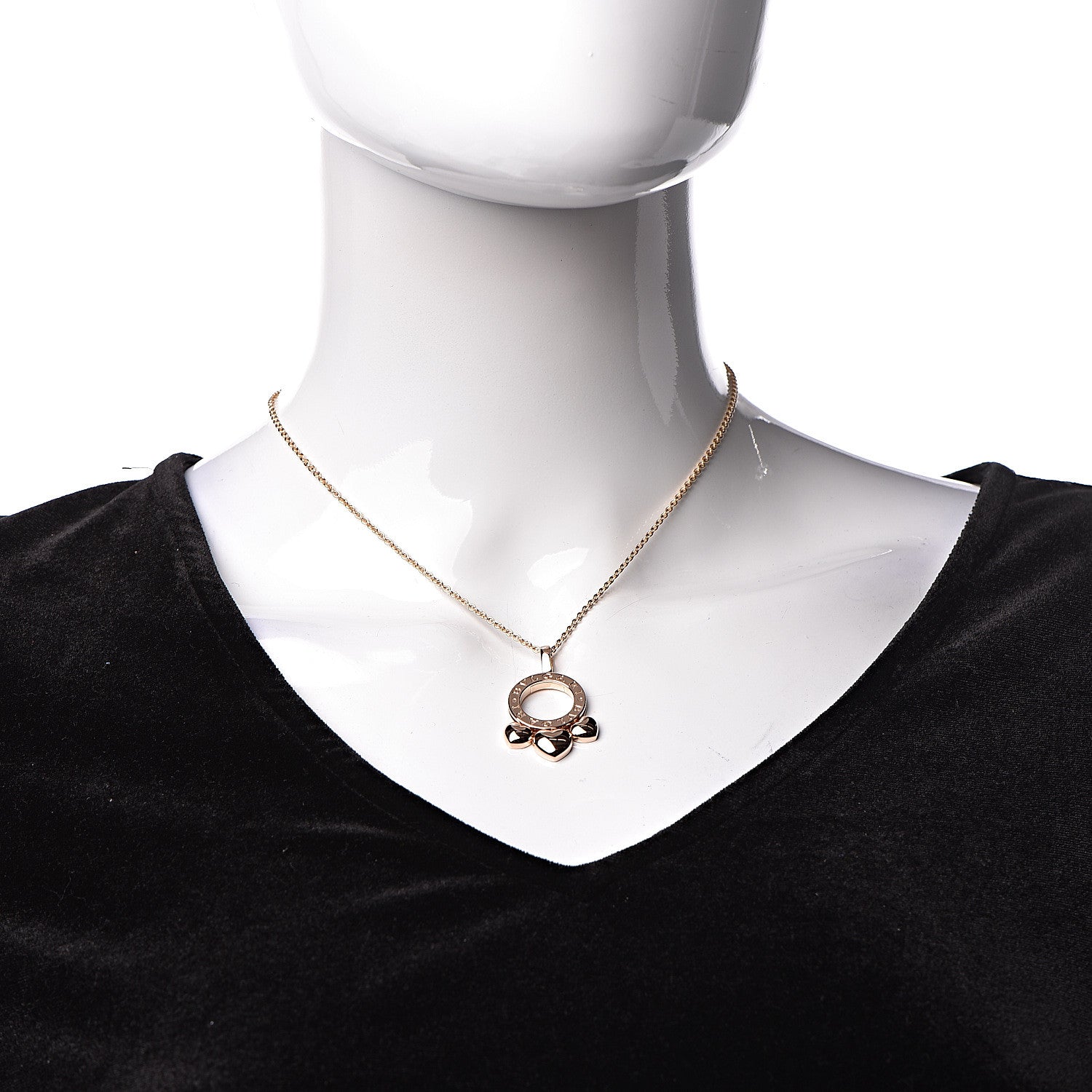 Bulgari 18K Rose Gold Allegra Pendant Necklace 2 of 7
