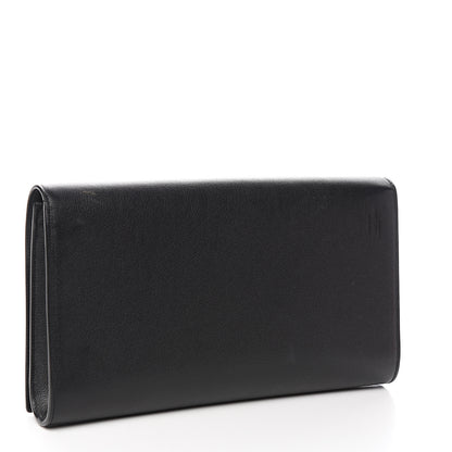 Saint Laurent Calfskin Monogram Large Belle De Jour Clutch Black 2 of 9