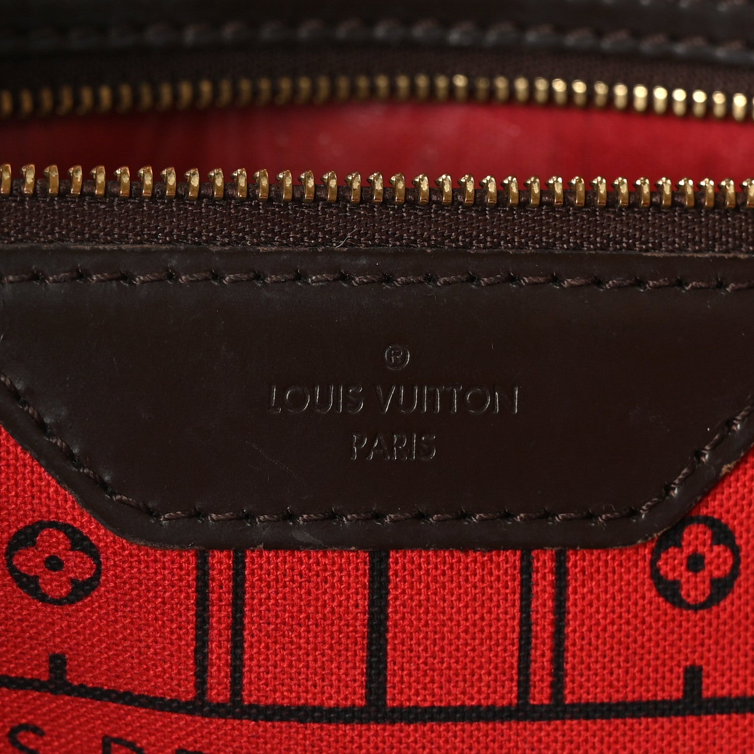 Louis Vuitton Damier Ebene Neverfull MM 6 of 10