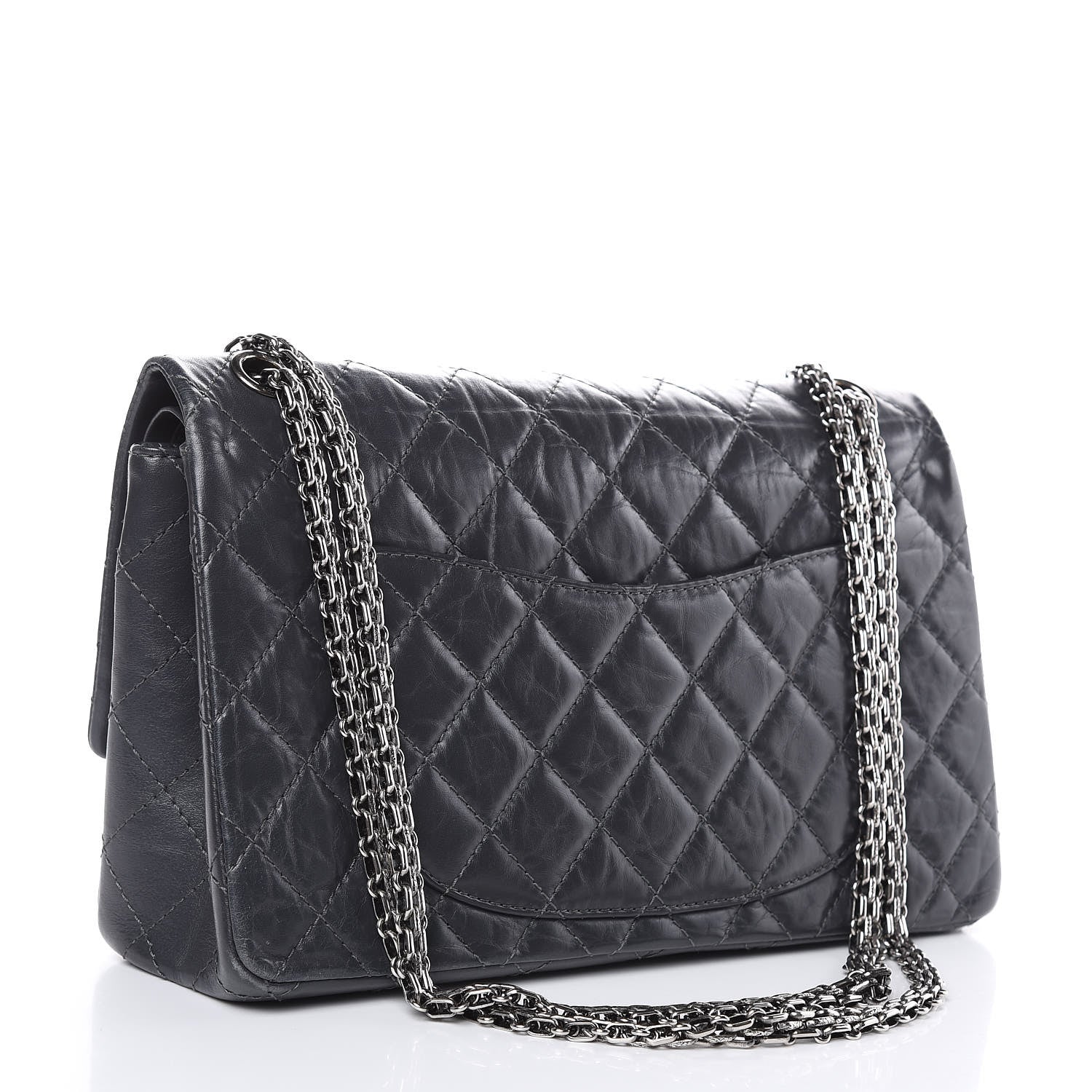 Chanel Aged Calfskin Quilted 2.55 Reissue 226 Flap Grey 3 of 14