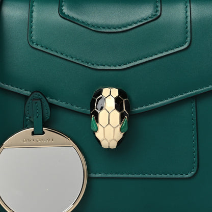 Bulgari Calfskin Serpenti Forever Top Handle Emerald Green 6 of 8