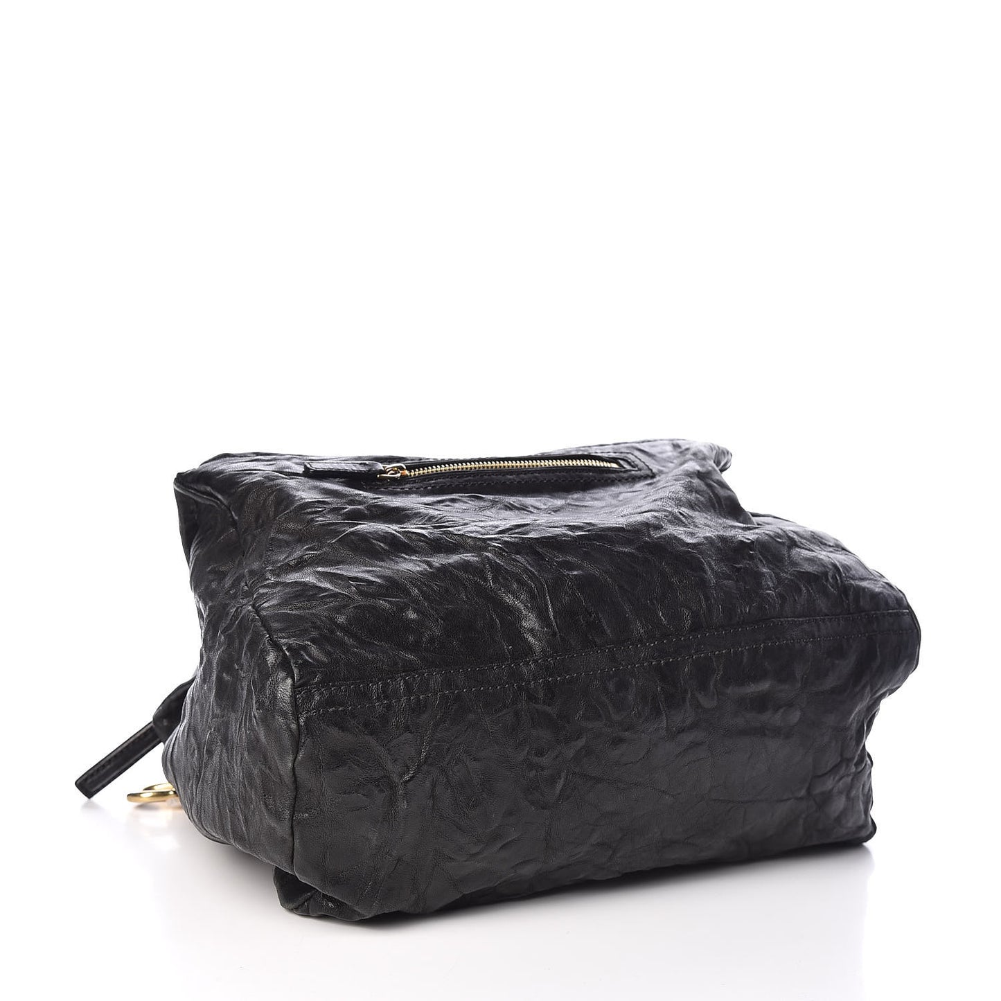 Tumbled Sheepskin Medium Pandora Bag Black