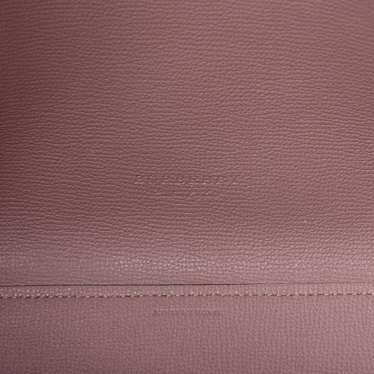 Burberry Grainy Calfskin Haymarket Check Graphic Print Medium Reversible Tote Pink 8 of 21