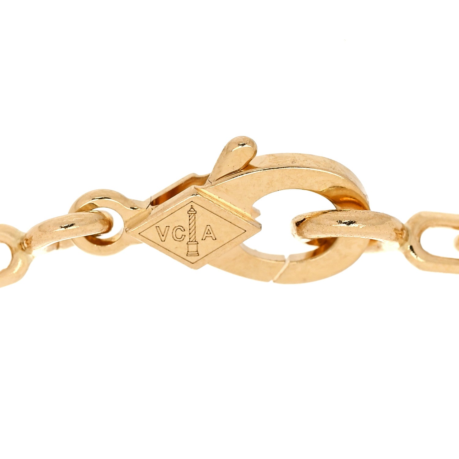 Van Cleef & Arpels 18K Yellow Gold Carnelian 5 Motifs Vintage Alhambra Bracelet 3 of 6