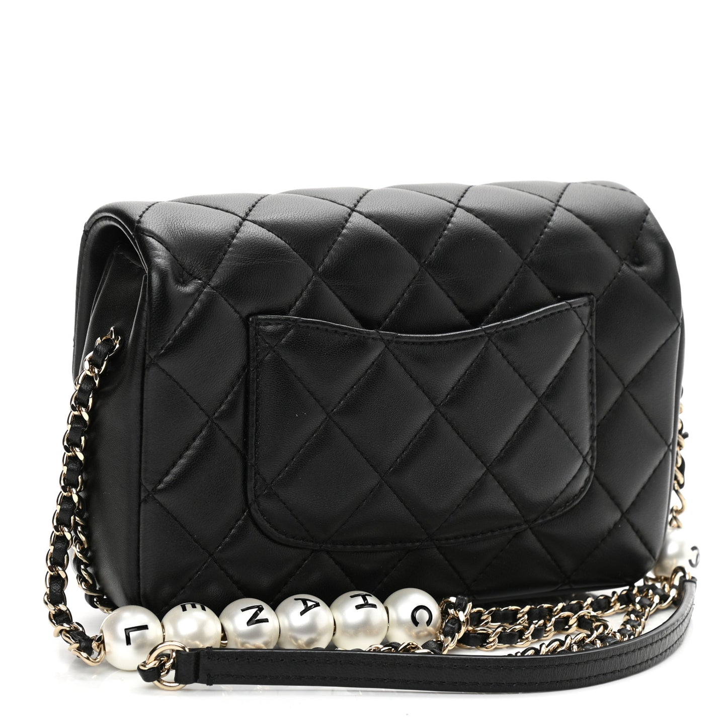 Lambskin Quilted Small My Precious Flap Black