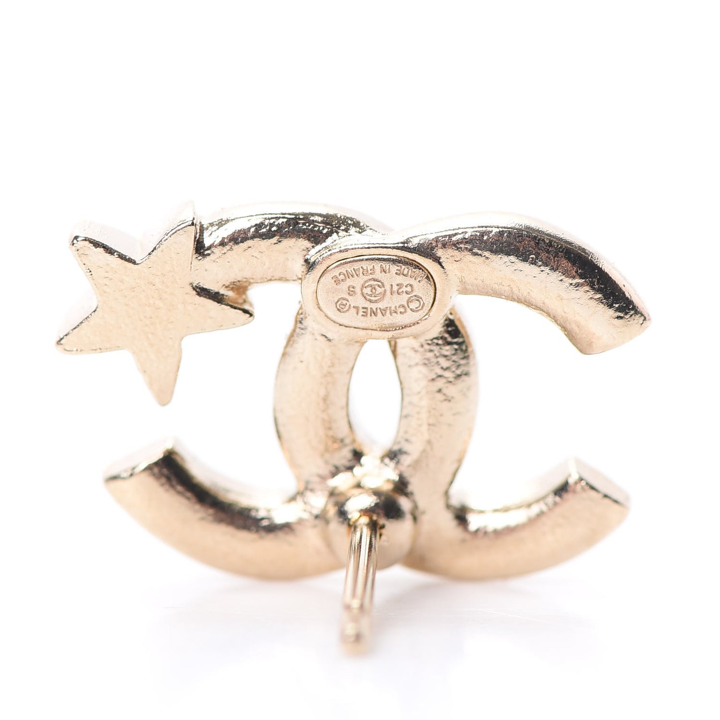Crystal CC Starfall Earrings Gold