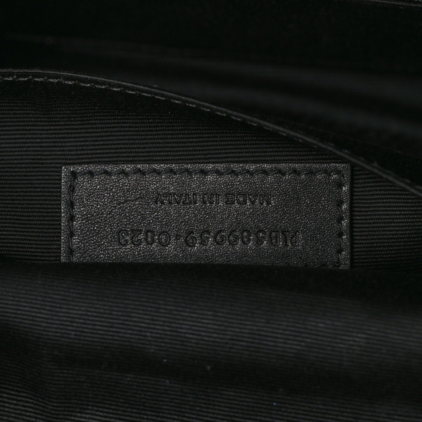 Grain De Poudre Monogram Belt Bag Black