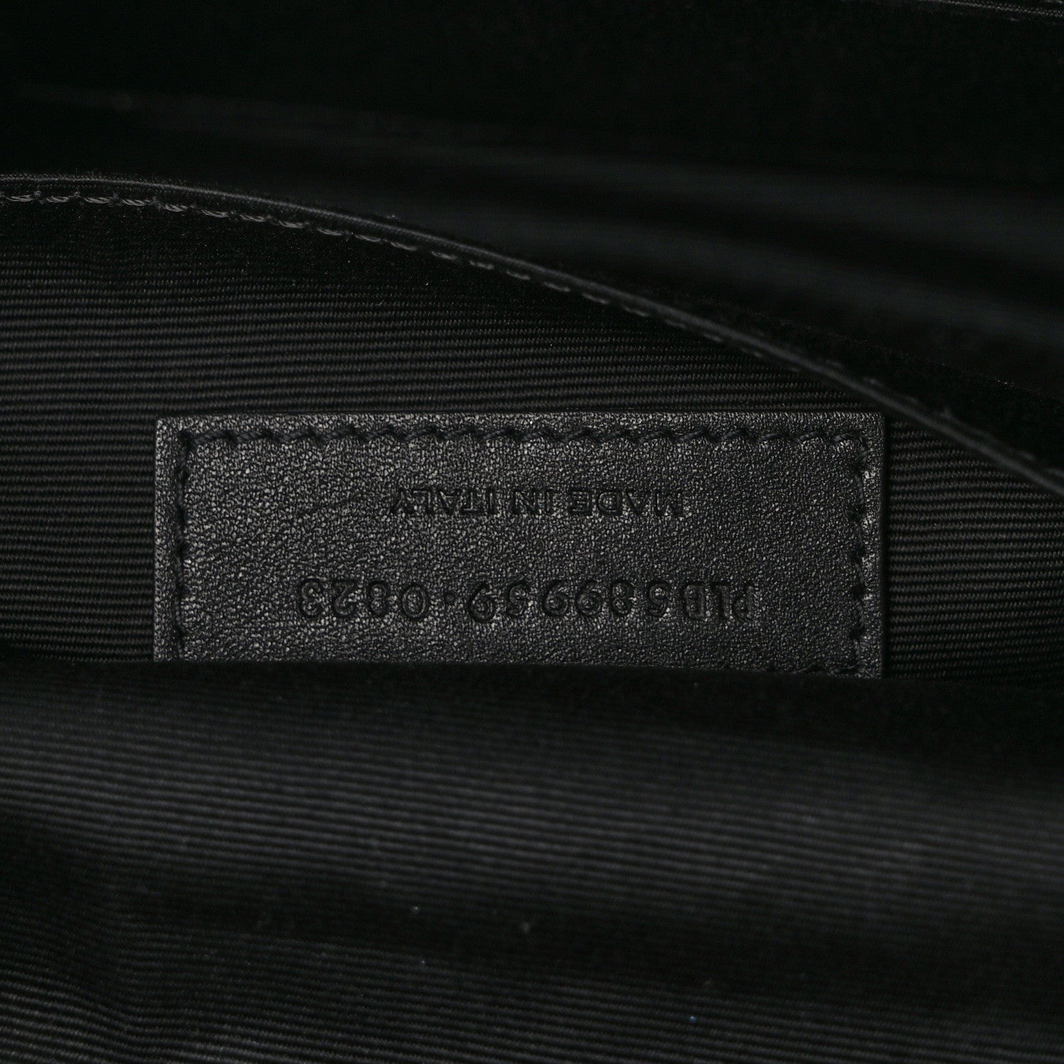 Saint Laurent Grain De Poudre Monogram Belt Bag Black 6 of 10