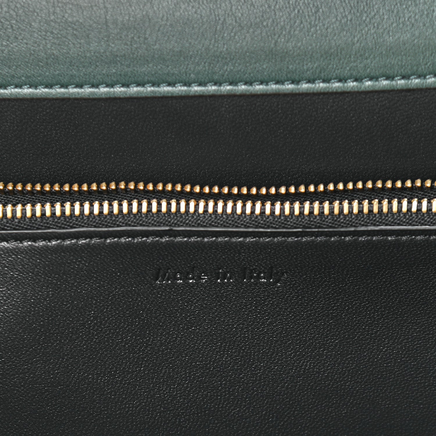 Celine Smooth Calfskin Medium Clasp Shoulder Bag Forest 6 of 10