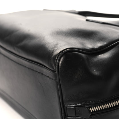 Prada Soft Calf Medium Inside Tote Black Turchese 11 of 13