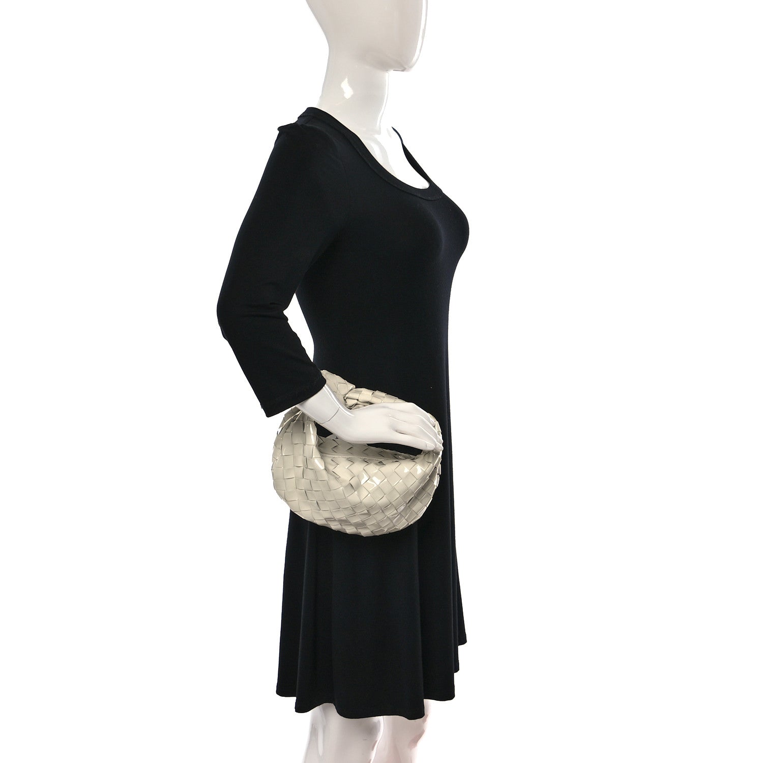 Bottega Veneta Patent Nappa Intrecciato Mini Jodie White 2 of 10