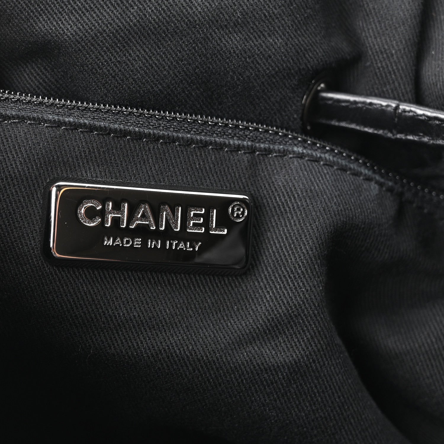 Chanel Aged Calfskin Pony Hair Quilted Small Miss Pony Drawstring Tote Black 6 of 10