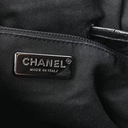Chanel Aged Calfskin Pony Hair Quilted Small Miss Pony Drawstring Tote Black 6 of 10