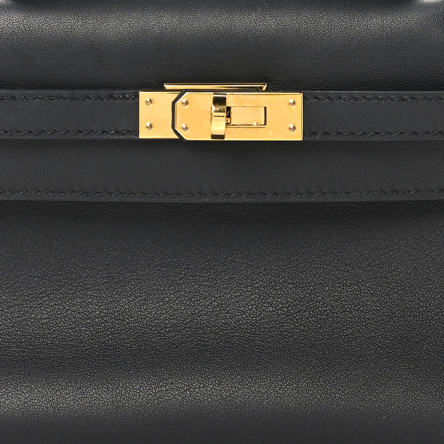 Hermes Swift Kelly Pochette Clutch Black 8 of 11