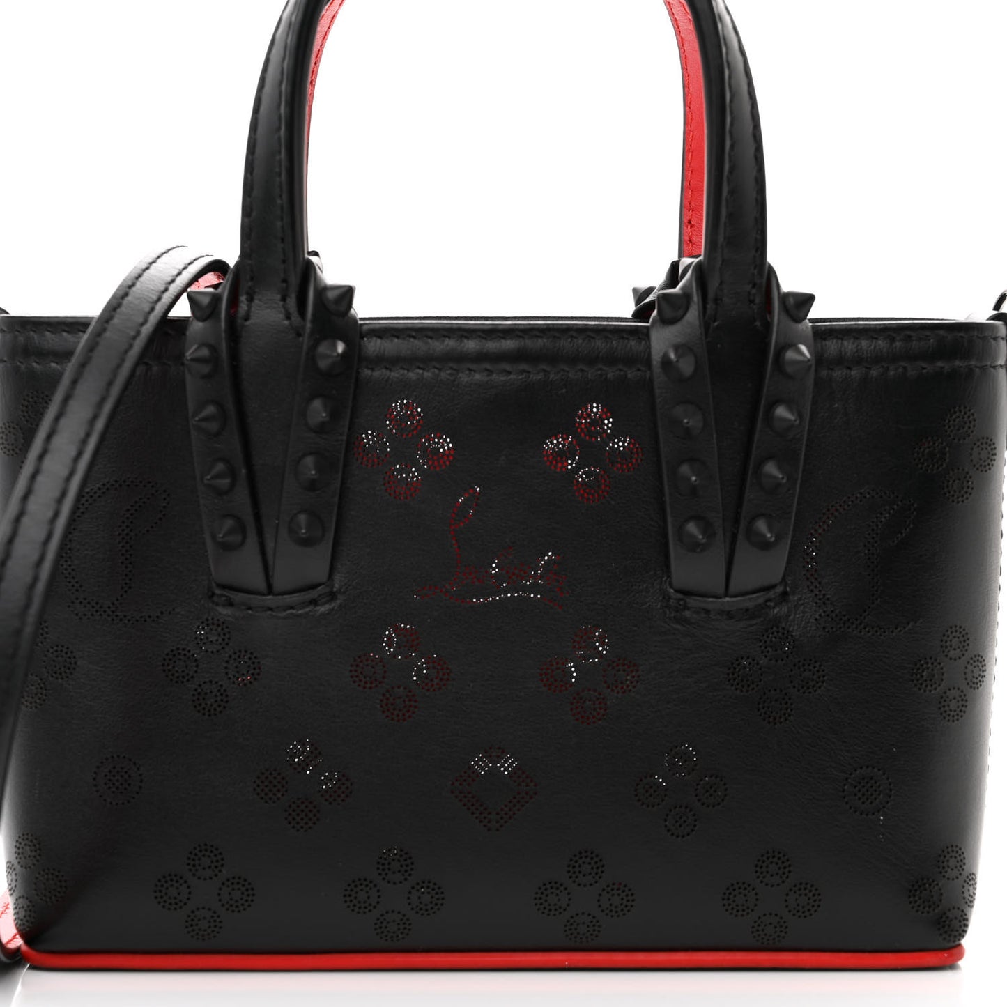Calfskin Loubinthesky Nano Cabata Tote Black