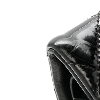 Chanel Patent Quilted Jumbo Double Flap Black 13 of 18