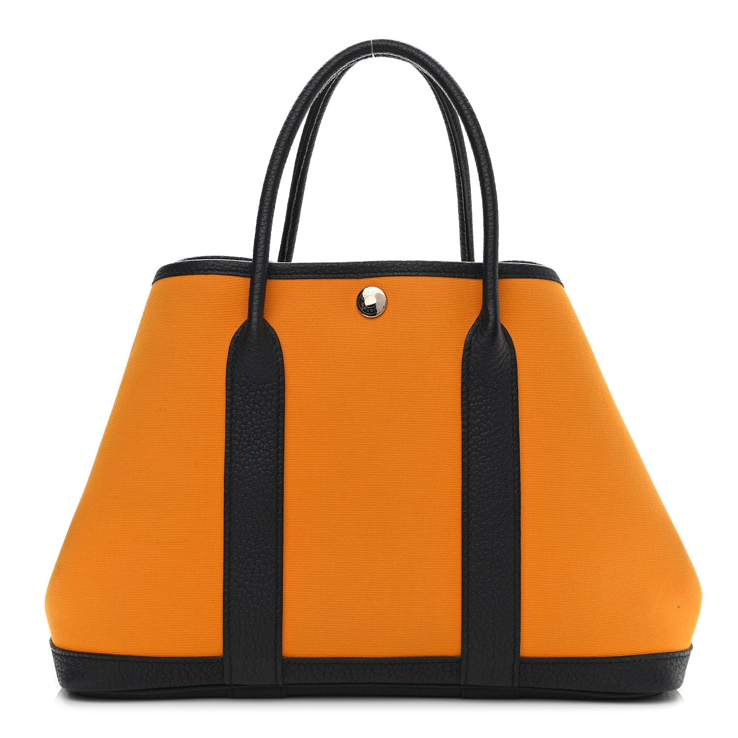 Hermes Toile Officier Negonda Garden Party 30 TPM Jaune D'Or Bleu Outremer 1 of 13